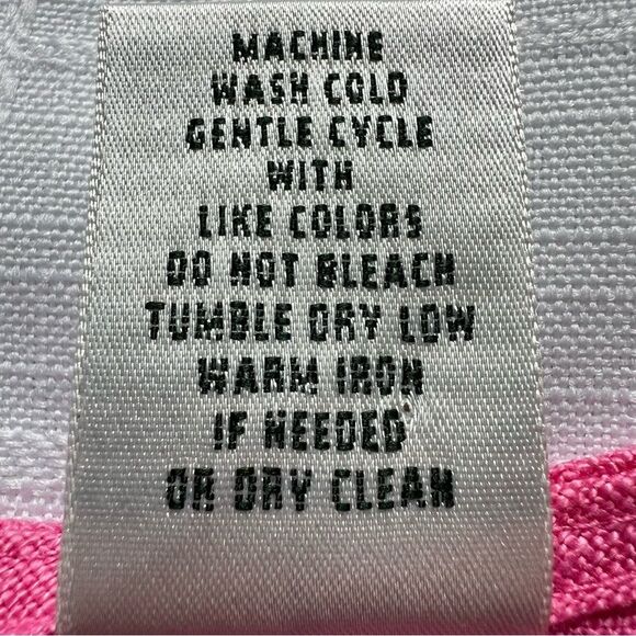 Laura Ashley Linen Button Front Pink Long Sleeve Blouse Jacket Size M - Picture 9 of 11